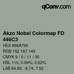Color code: Akzo Nobel Colormap FD - 446C3 | qconv.com