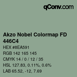 Color code: Akzo Nobel Colormap FD - 446C4 | qconv.com