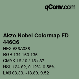 Code couleur: Akzo Nobel Colormap FD - 446C6 | qconv.com