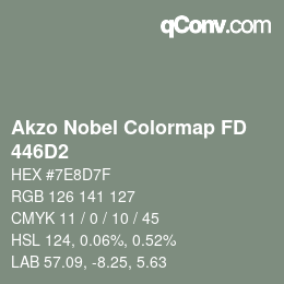 Color code: Akzo Nobel Colormap FD - 446D2 | qconv.com