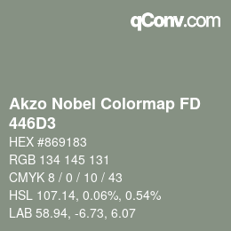 Color code: Akzo Nobel Colormap FD - 446D3 | qconv.com