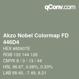 Color code: Akzo Nobel Colormap FD - 446D4 | qconv.com