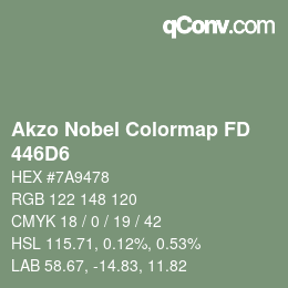 Color code: Akzo Nobel Colormap FD - 446D6 | qconv.com