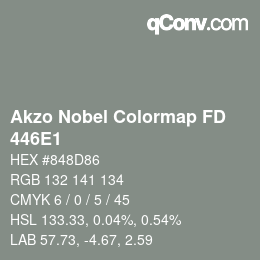 Color code: Akzo Nobel Colormap FD - 446E1 | qconv.com