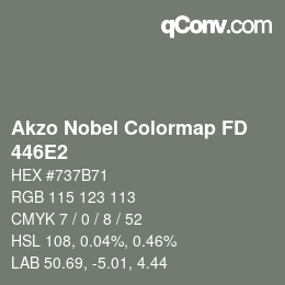 Color code: Akzo Nobel Colormap FD - 446E2 | qconv.com