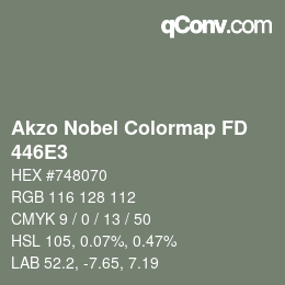 Color code: Akzo Nobel Colormap FD - 446E3 | qconv.com