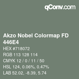 Color code: Akzo Nobel Colormap FD - 446E4 | qconv.com