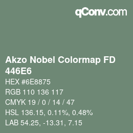 Código de color: Akzo Nobel Colormap FD - 446E6 | qconv.com