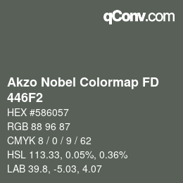 Color code: Akzo Nobel Colormap FD - 446F2 | qconv.com