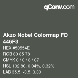 Farbcode: Akzo Nobel Colormap FD - 446F3 | qconv.com