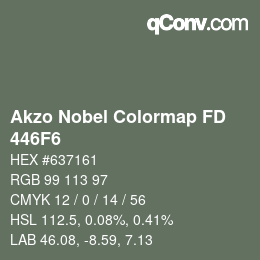 Color code: Akzo Nobel Colormap FD - 446F6 | qconv.com