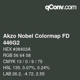 Color code: Akzo Nobel Colormap FD - 446G2 | qconv.com