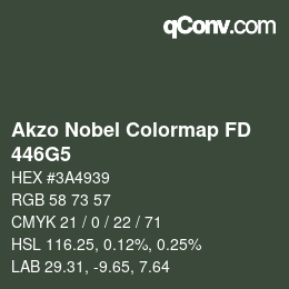 Code couleur: Akzo Nobel Colormap FD - 446G5 | qconv.com