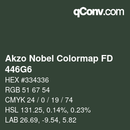 Código de color: Akzo Nobel Colormap FD - 446G6 | qconv.com