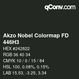 Código de color: Akzo Nobel Colormap FD - 446H3 | qconv.com