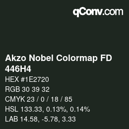 Code couleur: Akzo Nobel Colormap FD - 446H4 | qconv.com