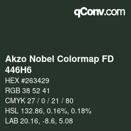 Código de color: Akzo Nobel Colormap FD - 446H6 | qconv.com
