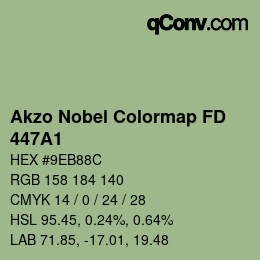 Code couleur: Akzo Nobel Colormap FD - 447A1 | qconv.com