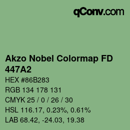 Color code: Akzo Nobel Colormap FD - 447A2 | qconv.com