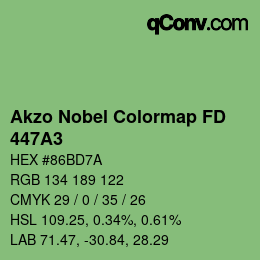 Color code: Akzo Nobel Colormap FD - 447A3 | qconv.com