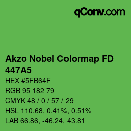 Code couleur: Akzo Nobel Colormap FD - 447A5 | qconv.com