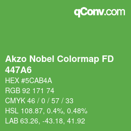 Color code: Akzo Nobel Colormap FD - 447A6 | qconv.com