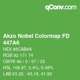 Code couleur: Akzo Nobel Colormap FD - 447A6 | qconv.com
