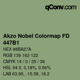 カラーコード: Akzo Nobel Colormap FD - 447B1 | qconv.com