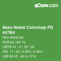 Color code: Akzo Nobel Colormap FD - 447B4 | qconv.com