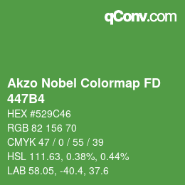 Código de color: Akzo Nobel Colormap FD - 447B4 | qconv.com