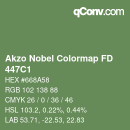 Color code: Akzo Nobel Colormap FD - 447C1 | qconv.com