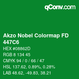 Farbcode: Akzo Nobel Colormap FD - 447C6 | qconv.com