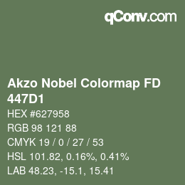Color code: Akzo Nobel Colormap FD - 447D1 | qconv.com