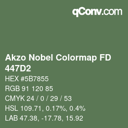 Color code: Akzo Nobel Colormap FD - 447D2 | qconv.com