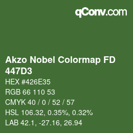 Color code: Akzo Nobel Colormap FD - 447D3 | qconv.com