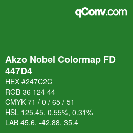 カラーコード: Akzo Nobel Colormap FD - 447D4 | qconv.com