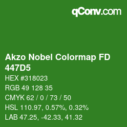 Color code: Akzo Nobel Colormap FD - 447D5 | qconv.com