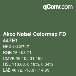 カラーコード: Akzo Nobel Colormap FD - 447E1 | qconv.com
