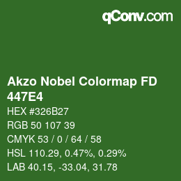 Color code: Akzo Nobel Colormap FD - 447E4 | qconv.com