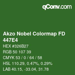 Code couleur: Akzo Nobel Colormap FD - 447E4 | qconv.com