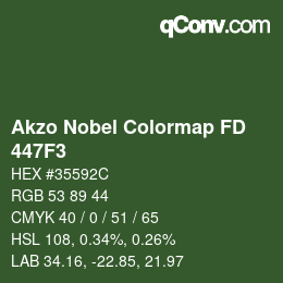 カラーコード: Akzo Nobel Colormap FD - 447F3 | qconv.com