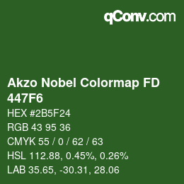 Color code: Akzo Nobel Colormap FD - 447F6 | qconv.com