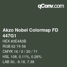 Farbcode: Akzo Nobel Colormap FD - 447G1 | qconv.com