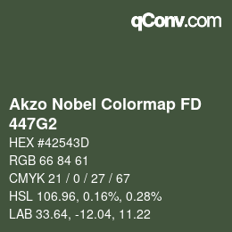 Color code: Akzo Nobel Colormap FD - 447G2 | qconv.com