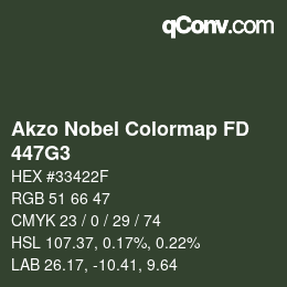Farbcode: Akzo Nobel Colormap FD - 447G3 | qconv.com
