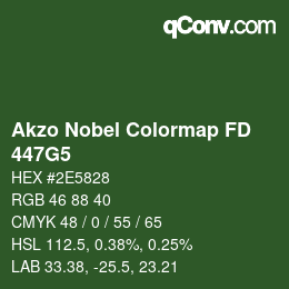 Color code: Akzo Nobel Colormap FD - 447G5 | qconv.com