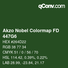 Color code: Akzo Nobel Colormap FD - 447G6 | qconv.com