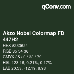 Color code: Akzo Nobel Colormap FD - 447H2 | qconv.com