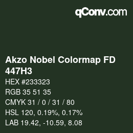 Color code: Akzo Nobel Colormap FD - 447H3 | qconv.com