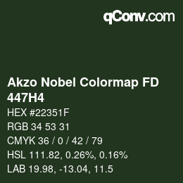 カラーコード: Akzo Nobel Colormap FD - 447H4 | qconv.com